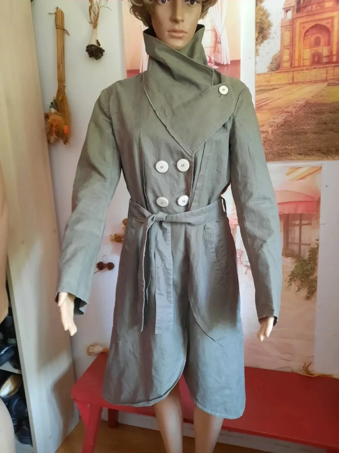 🥀Trench novo em Linho grosso, feminino Tamanho 40.One Step. – photo 2